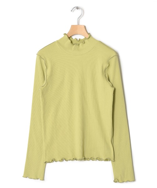 w closet（ダブルクローゼット）の「ランダムリブアウトメローハイネックプルオーバー（Tシャツ/カットソー・レディース・オフホワイト/イエロー系/サックスブルー/グリーン/ブラック/ライム/ケリー・FREE）」の17枚目の写真