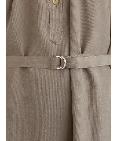 Green　Parks（グリーンパークス）の「・ELENCARE DUE バンドカラーワンピース＊（ワンピース・レディース・ピンク/ベージュ/グレイッシュベージュ/ブルー・FREE）」の15枚目の写真