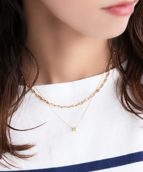 タングルチェーン38cmネックレス K10（ネックレス）｜Lilas
