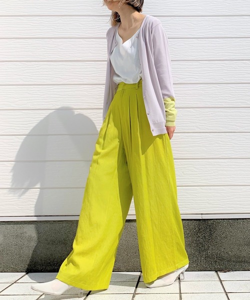 Q（キュー）の「バイカラー切替カーデ（カーディガン/ボレロ・レディース・ライトグレー/ブラック・MEDIUM）」の7枚目の写真