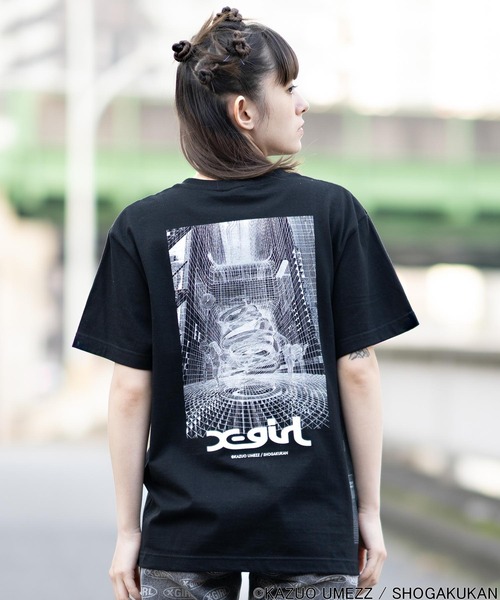 X-girl（エックスガール）の「X-girl × UMEZZ MY NAME IS SHINGO S/S TEE（Tシャツ/カットソー・レディース・ホワイト/ブラック・LARGE/MEDIUM）」の2枚目の写真