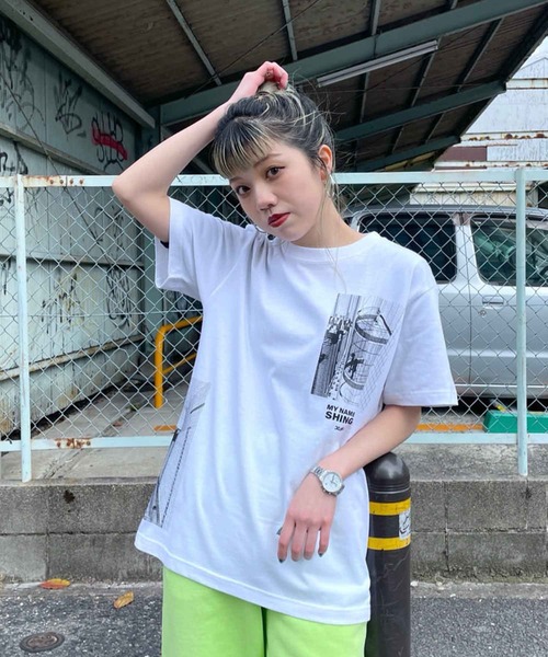 X-girl（エックスガール）の「X-girl × UMEZZ MY NAME IS SHINGO S/S TEE（Tシャツ/カットソー・レディース・ホワイト/ブラック・LARGE/MEDIUM）」の21枚目の写真