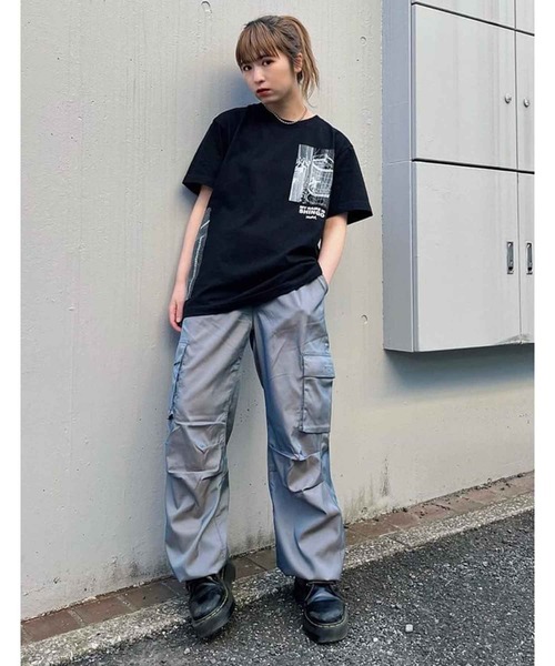 X-girl（エックスガール）の「X-girl × UMEZZ MY NAME IS SHINGO S/S TEE（Tシャツ/カットソー・レディース・ホワイト/ブラック・LARGE/MEDIUM）」の22枚目の写真
