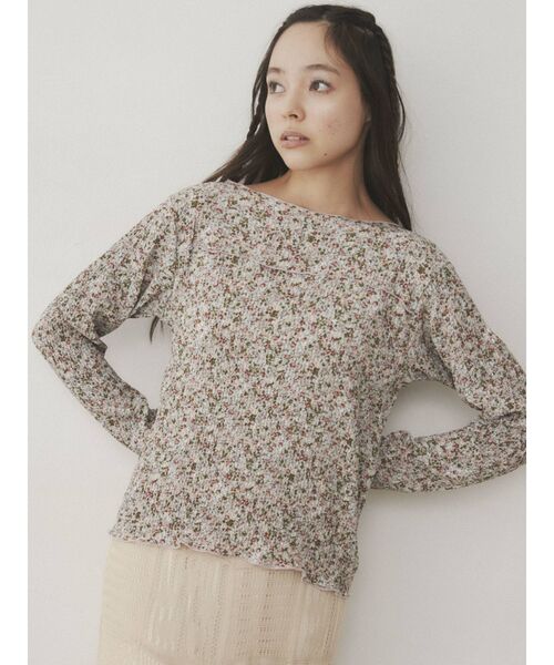 merry jenny（メリージェニー）の「flower mellow tops（Tシャツ/カットソー・レディース・ブラック/イエロー/ミント・FREE）」の16枚目の写真