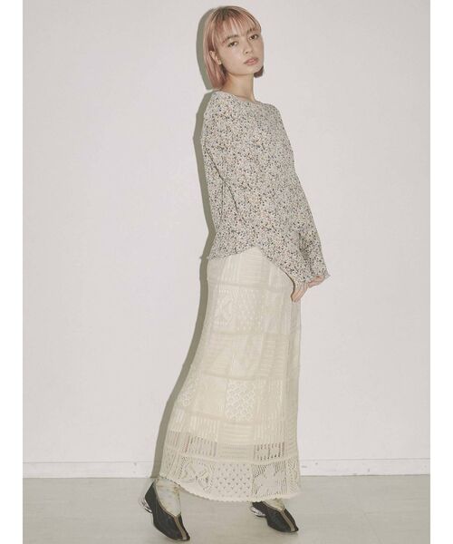 merry jenny（メリージェニー）の「flower mellow tops（Tシャツ/カットソー・レディース・ブラック/イエロー/ミント・FREE）」の18枚目の写真