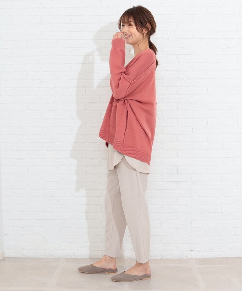 SHOO・LA・RUE（シューラルー）の「◆アウトリンキングVネックゆるカーディガン（カーディガン/ボレロ・レディース・アイボリー/ピンク系/ライトグレー/レモンイエロー/ブルー・00）」の17枚目の写真