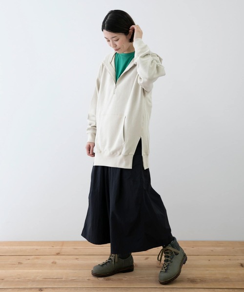 EKAL（エカル）の「EKAL　コハニングライトウエイトフーディー（パーカー・レディース・オレンジ系その他/チャコールグレー/ベージュ・ONE）」の7枚目の写真