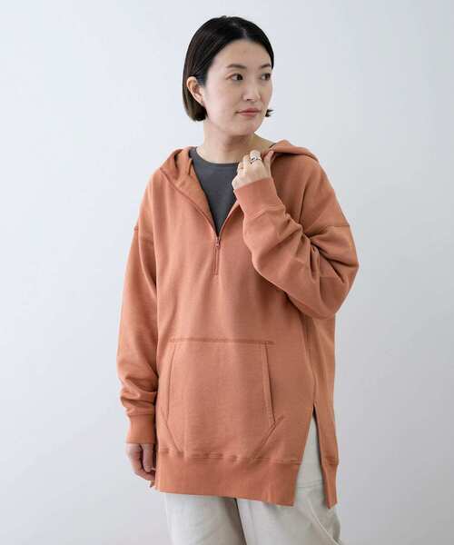 EKAL（エカル）の「EKAL　コハニングライトウエイトフーディー（パーカー・レディース・オレンジ系その他/チャコールグレー/ベージュ・ONE）」の15枚目の写真