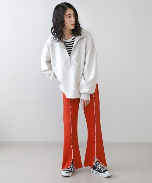 Bou Jeloud（ブージュルード）の「【WEB限定】配色メローパンツ（その他パンツ・レディース・ブラック/パープル/カーキ/オレンジ・FREE）」の5枚目の写真