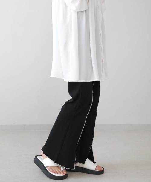 Bou Jeloud（ブージュルード）の「【WEB限定】配色メローパンツ（その他パンツ・レディース・ブラック/パープル/カーキ/オレンジ・FREE）」の12枚目の写真