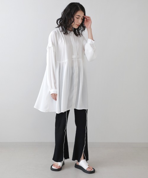 Bou Jeloud（ブージュルード）の「【WEB限定】配色メローパンツ（その他パンツ・レディース・ブラック/パープル/カーキ/オレンジ・FREE）」の6枚目の写真