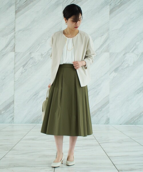 UNTITLED（アンタイトル）の「◇タックフレアスカート【洗える