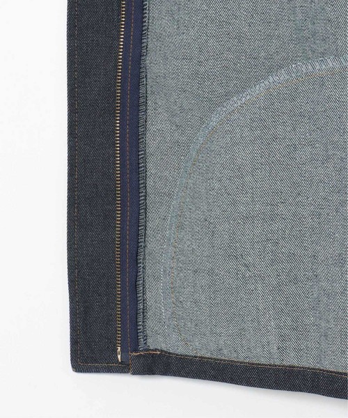 notch.（ノッチ）の「ランタンスリーブデニムジャケット（デニムジャケット・レディース・ブラック/ダークネイビー・M）」の15枚目の写真