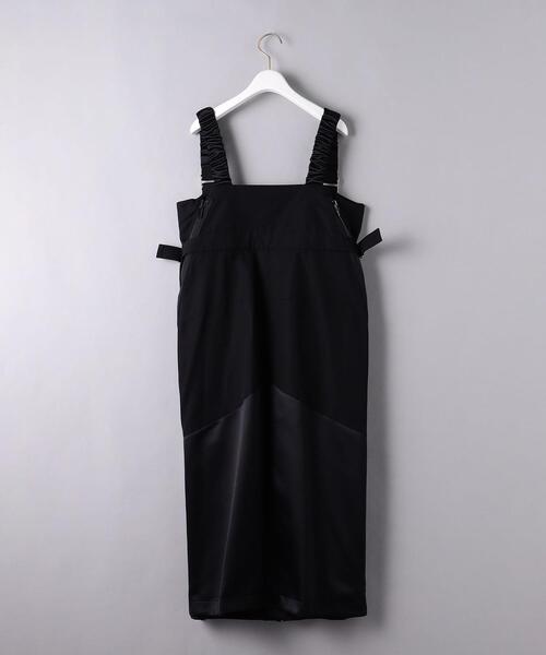 Sacai（サカイ）の「＜sacai（サカイ）＞グログラン ミックス ワンピース BLACK ■■■（ワンピース・レディース・ブラック・1）」の2枚目の写真