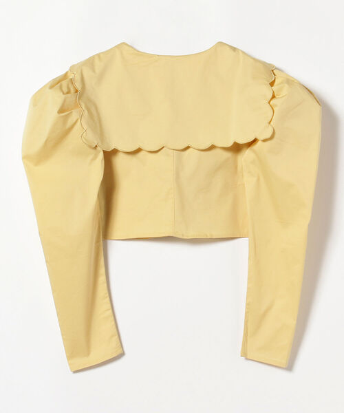 Ray BEAMS（レイビームス）の「sister jane / Mellow May Scallop Tops（シャツ/ブラウス・レディース・イエロー・SMALL）」の5枚目の写真
