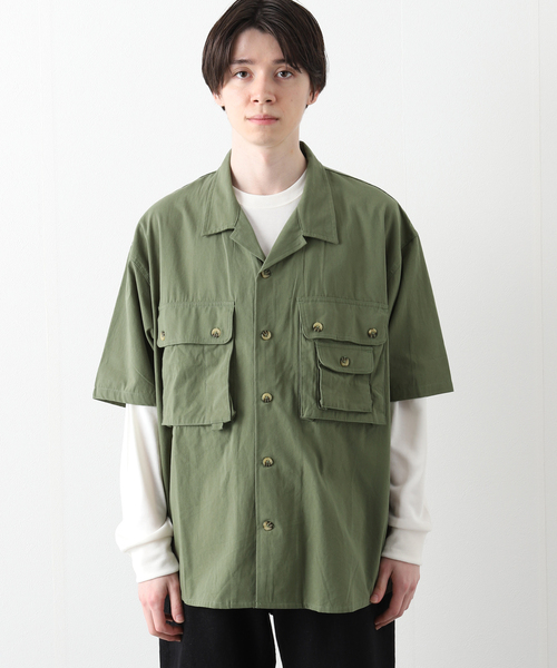 willis&geiger サファリシャツ 80's Willis&Geiger ウィリスアンドガイガー ポプリンサファリ