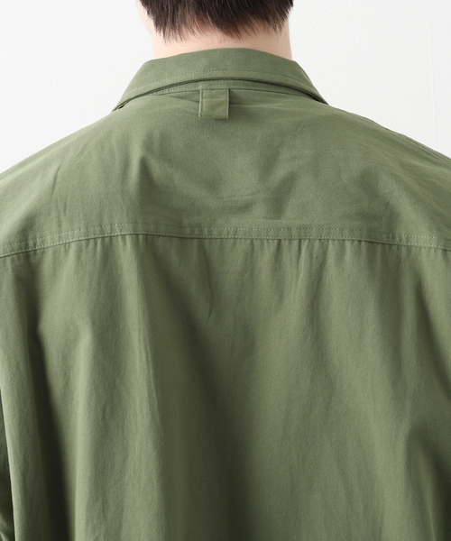 B.C STOCK(ベーセーストック)の「ウィルスガイガー 別注 サファリシャツ(シャツ/ブラウス・メンズ・ベージュ/カーキ・MEDIUM/LARGE)」の19枚目の写真