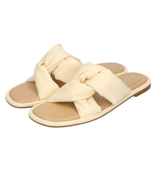 新品未使用 パデットクロスデザインサンダル green label relaxing サンダル パデッドクロス サンダル（3cm