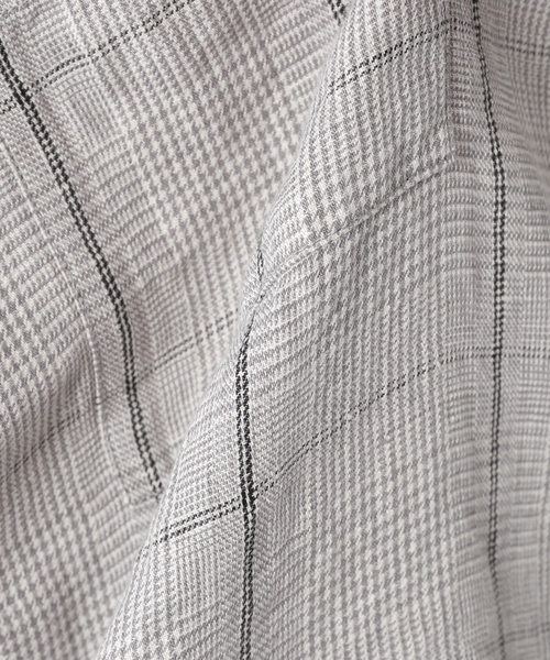 JOURNAL STANDARD(ジャーナルスタンダード)の「リネン パターン バンドカラーCPOシャツ(シャツ/ブラウス・メンズ・ホワイト系その他/ベージュ/ベージュ系その他・SMALL/MEDIUM/LARGE)」の17枚目の写真