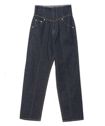 LAGUNAMOON | ハイウエストピンタックデニムパンツ(デニムパンツ)