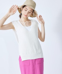 ROPE' | 和紙混TUMUGIニットベスト(ベスト)