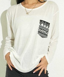 ANAP | 5色展開柄ポケットゆるロングTシャツ(Tシャツ/カットソー)