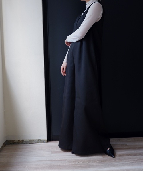 sakishimatokyo（サキシマトーキョー）の「２WAYサロペット（サロペット/オーバーオール・レディース・ブラック/アイボリー・FREE）」の4枚目の写真