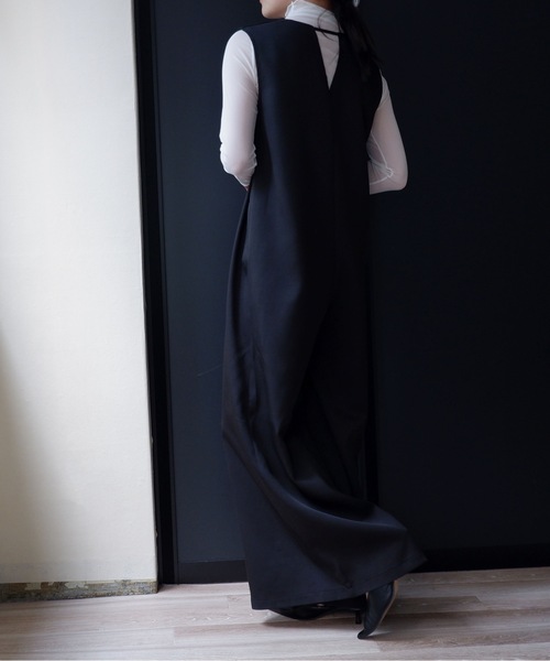 sakishimatokyo（サキシマトーキョー）の「２WAYサロペット（サロペット/オーバーオール・レディース・ブラック/アイボリー・FREE）」の3枚目の写真