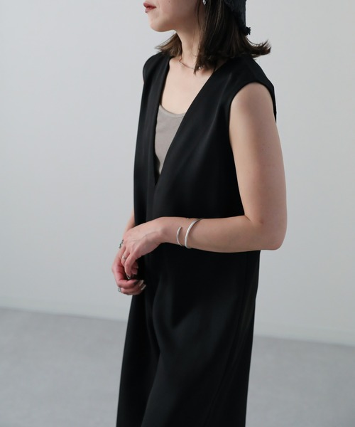 sakishimatokyo（サキシマトーキョー）の「２WAYサロペット（サロペット/オーバーオール・レディース・ブラック/アイボリー・FREE）」の10枚目の写真
