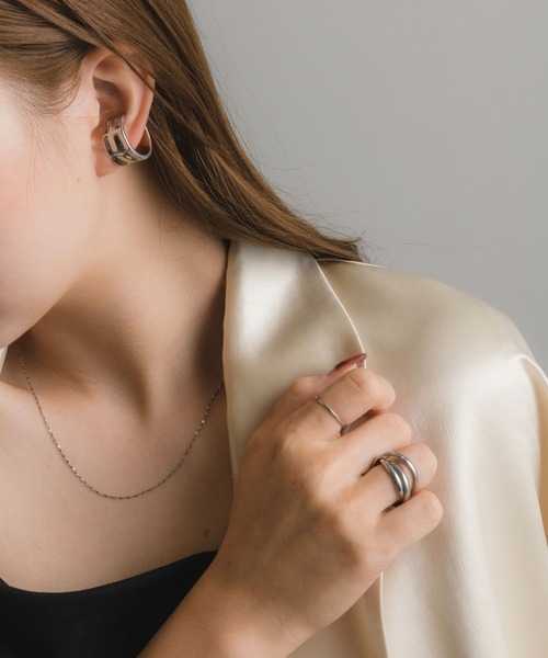 muku（ムク）の「【リングとしてもイヤーカフとしても使える！】金属アレルギー対応 [ゴールド]  リングカフ 13号 /サージカルステンレス/316L（リング・レディース・シルバー/ゴールド・11/13/15 ）」の12枚目の写真