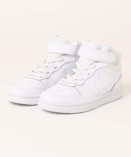 NIKE(ナイキ)の「《NIKE》コートバーロウMID2PSV(スニーカー・キッズ・グレー系その他/ホワイト/ホワイト×ピンク/ホワイト×レッド・21.5cm/22.0cm/18.0cm/19.0cm/20.0cm/20.5cm/17.0cm/21.0cm/18.5cm/17.5cm/19.5cm/16.5cm)」の2枚目の写真