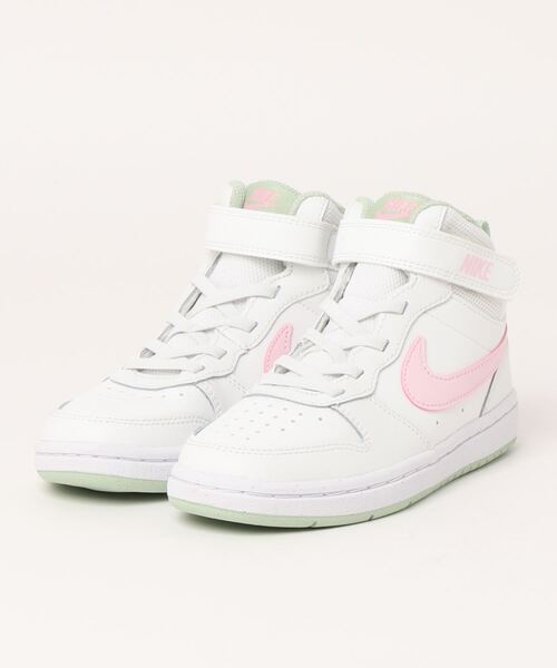 NIKE(ナイキ)の「《NIKE》コートバーロウMID2PSV(スニーカー・キッズ・グレー系その他/ホワイト/ホワイト×ピンク/ホワイト×レッド・21.5cm/22.0cm/18.0cm/19.0cm/20.0cm/20.5cm/17.0cm/21.0cm/18.5cm/17.5cm/19.5cm/16.5cm)」の3枚目の写真