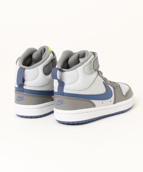 NIKE(ナイキ)の「《NIKE》コートバーロウMID2PSV(スニーカー・キッズ・グレー系その他/ホワイト/ホワイト×ピンク/ホワイト×レッド・21.5cm/22.0cm/18.0cm/19.0cm/20.0cm/20.5cm/17.0cm/21.0cm/18.5cm/17.5cm/19.5cm/16.5cm)」の9枚目の写真