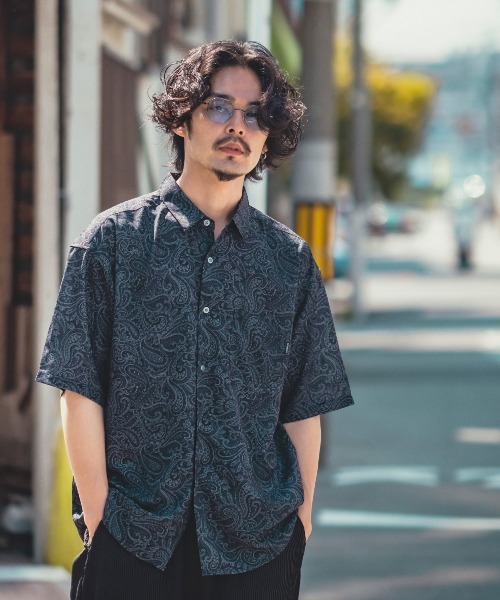 improves(インプローブス)の「総柄 半袖 レギュラーシャツ(シャツ/ブラウス・メンズ・ホワイト/グレー/ブラウン/ライトグレー/グリーン/ブラック/アイボリー・LARGE/MEDIUM)」の12枚目の写真