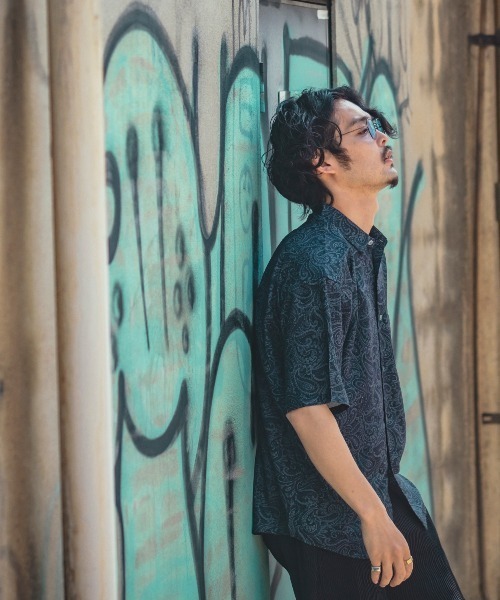 improves(インプローブス)の「総柄 半袖 レギュラーシャツ(シャツ/ブラウス・メンズ・ホワイト/グレー/ブラウン/ライトグレー/グリーン/ブラック/アイボリー・LARGE/MEDIUM)」の13枚目の写真