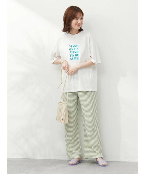 Green　Parks（グリーンパークス）の「ブロックロゴTシャツ（Tシャツ/カットソー・レディース・ブラック/グリーン/ブルー・FREE）」の4枚目の写真