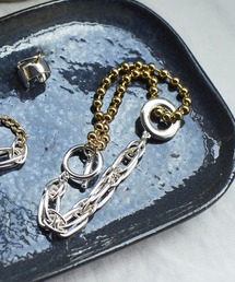 「Nothing And Others/ナッシングアンドアザーズ」Solid chain mix Bracelet