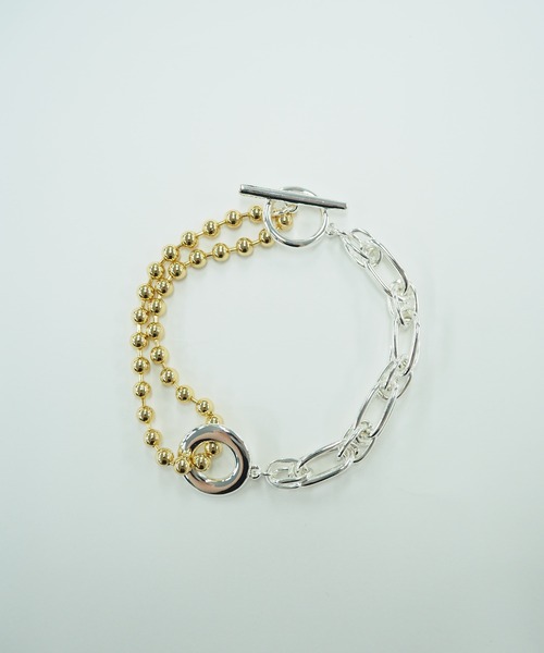 Nothing And Others(ナッシングアンドアザーズ)の「「Nothing And Others/ナッシングアンドアザーズ」Solid chain mix Bracelet(ブレスレット・レディース・マルチ・FREE)」の8枚目の写真