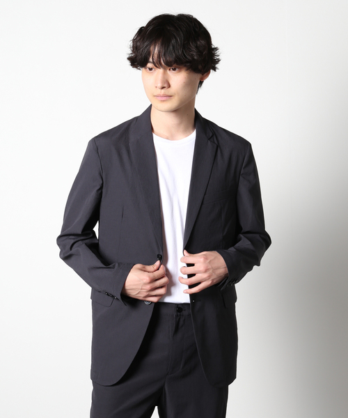 JOURNAL STANDARD(ジャーナルスタンダード)の「【EVALET/エバレット】クレープ テーラードジャケット(テーラードジャケット・メンズ・ベージュ/ネイビー/ブラック系その他・SMALL/MEDIUM/LARGE)」の1枚目の写真