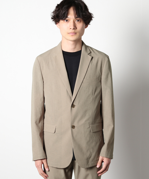 JOURNAL STANDARD(ジャーナルスタンダード)の「【EVALET/エバレット】クレープ テーラードジャケット(テーラードジャケット・メンズ・ベージュ/ネイビー/ブラック系その他・SMALL/MEDIUM/LARGE)」の5枚目の写真