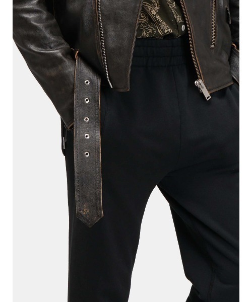 GOLDEN GOOSE（ゴールデングース）の「GOLDEN GOOSE Sweat pants black with GOLDEN GOOSE logo side line（スウェットパンツ・メンズ・ブラック・LARGE）」の2枚目の写真