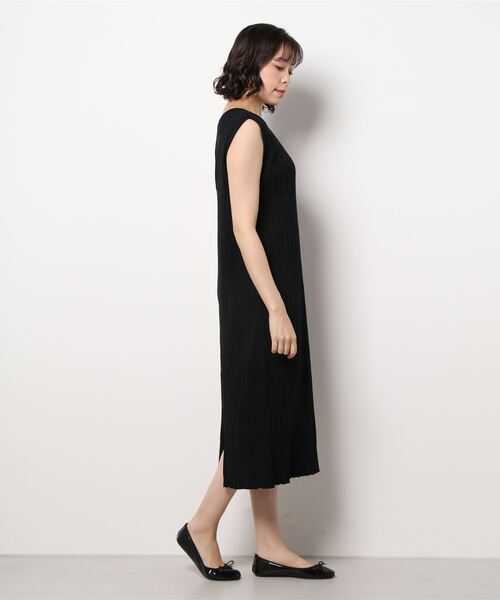 LOWRYS FARM（ローリーズファーム）の「２ＷＡＹランダムテレコノースリーブワンピース　281260（ワンピース・レディース・ブラック/ブラウン/オレンジ/アイボリー・FREE）」の7枚目の写真