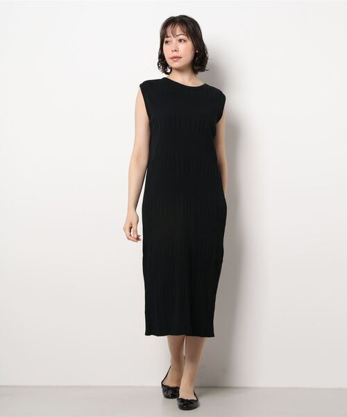 LOWRYS FARM（ローリーズファーム）の「２ＷＡＹランダムテレコノースリーブワンピース　281260（ワンピース・レディース・ブラック/ブラウン/オレンジ/アイボリー・FREE）」の21枚目の写真