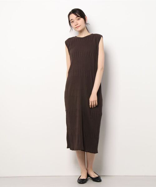 LOWRYS FARM（ローリーズファーム）の「２ＷＡＹランダムテレコノースリーブワンピース　281260（ワンピース・レディース・ブラック/ブラウン/オレンジ/アイボリー・FREE）」の22枚目の写真