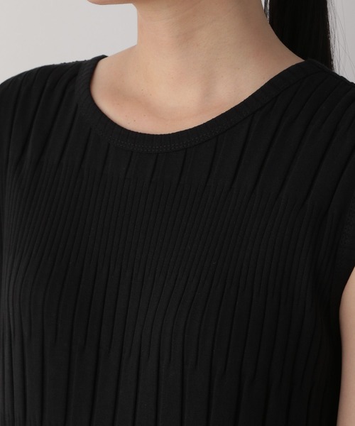 LOWRYS FARM（ローリーズファーム）の「２ＷＡＹランダムテレコノースリーブワンピース　281260（ワンピース・レディース・ブラック/ブラウン/オレンジ/アイボリー・FREE）」の12枚目の写真