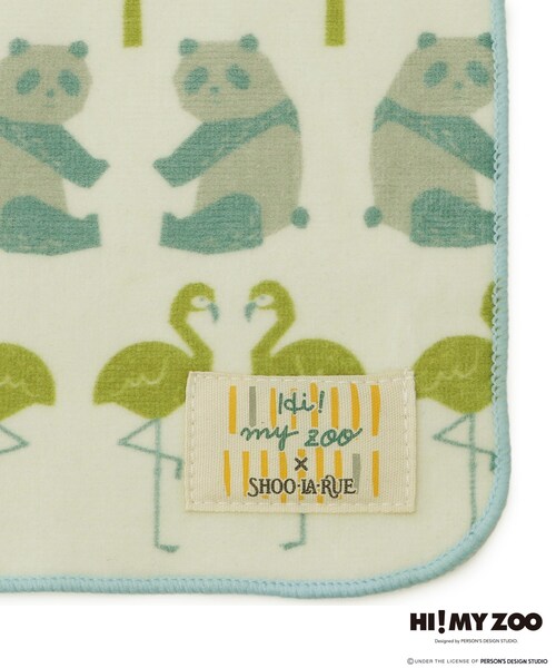 SHOO・LA・RUE(シューラルー)の「【コラボ】HI! MY ZOO タオルハンカチ(スマホグッズ・レディース・グリーン/アイボリー/アイボリー系/ピンク系・00)」の7枚目の写真