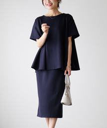 Ehre style（エーレスタイル）の「働く女性の味方楽きれい！お仕事セットアップ（Tシャツ/カットソー）」