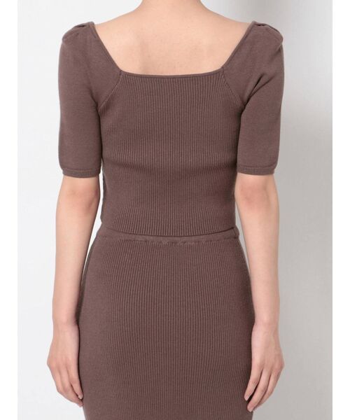 RESEXXY（リゼクシー）の「フロントクロスニットセットアップ（ワンピース・レディース・ブラック/ブラウン/ベージュ・FREE）」の21枚目の写真