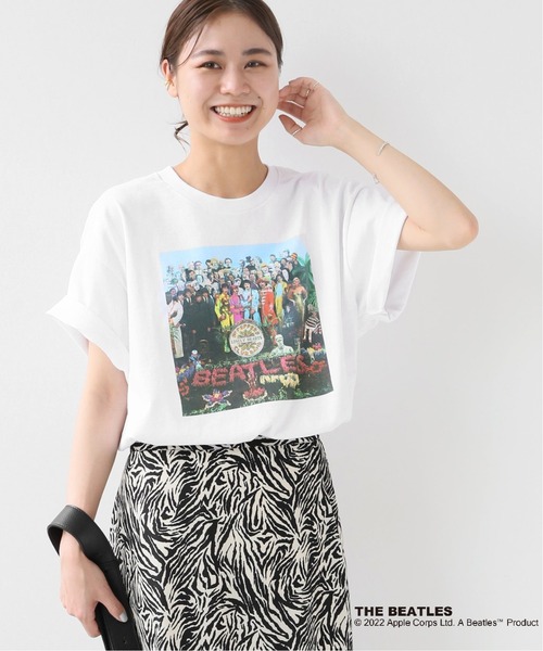 GOOD ROCK SPEED（グッドロックスピード）の「【GOOD ROCK SPEED/グッドロックスピード】THE BEATLES：Tシャツ（Tシャツ/カットソー・レディース・ホワイト・LARGE/SMALL）」の6枚目の写真