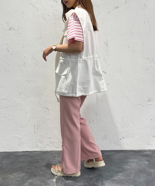 apres jour mignon(アプレジュールミニョン)の「ミリタリーベスト【ZOZOTOWN限定アイテム】(ベスト・レディース・カーキ/オフホワイト・フリー/X-LARGE)」の13枚目の写真